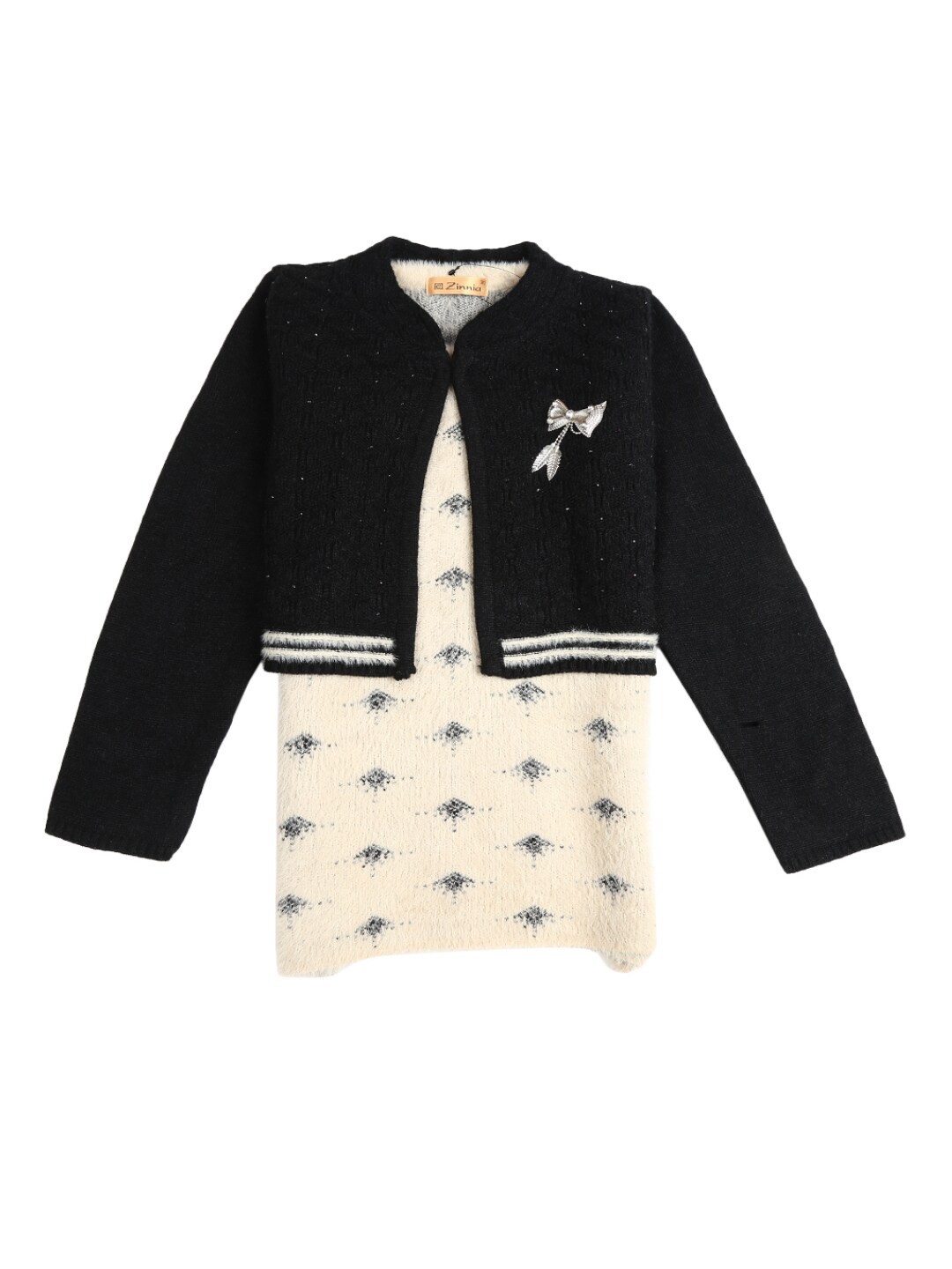 

V-Mart Black Print Chiffon Top