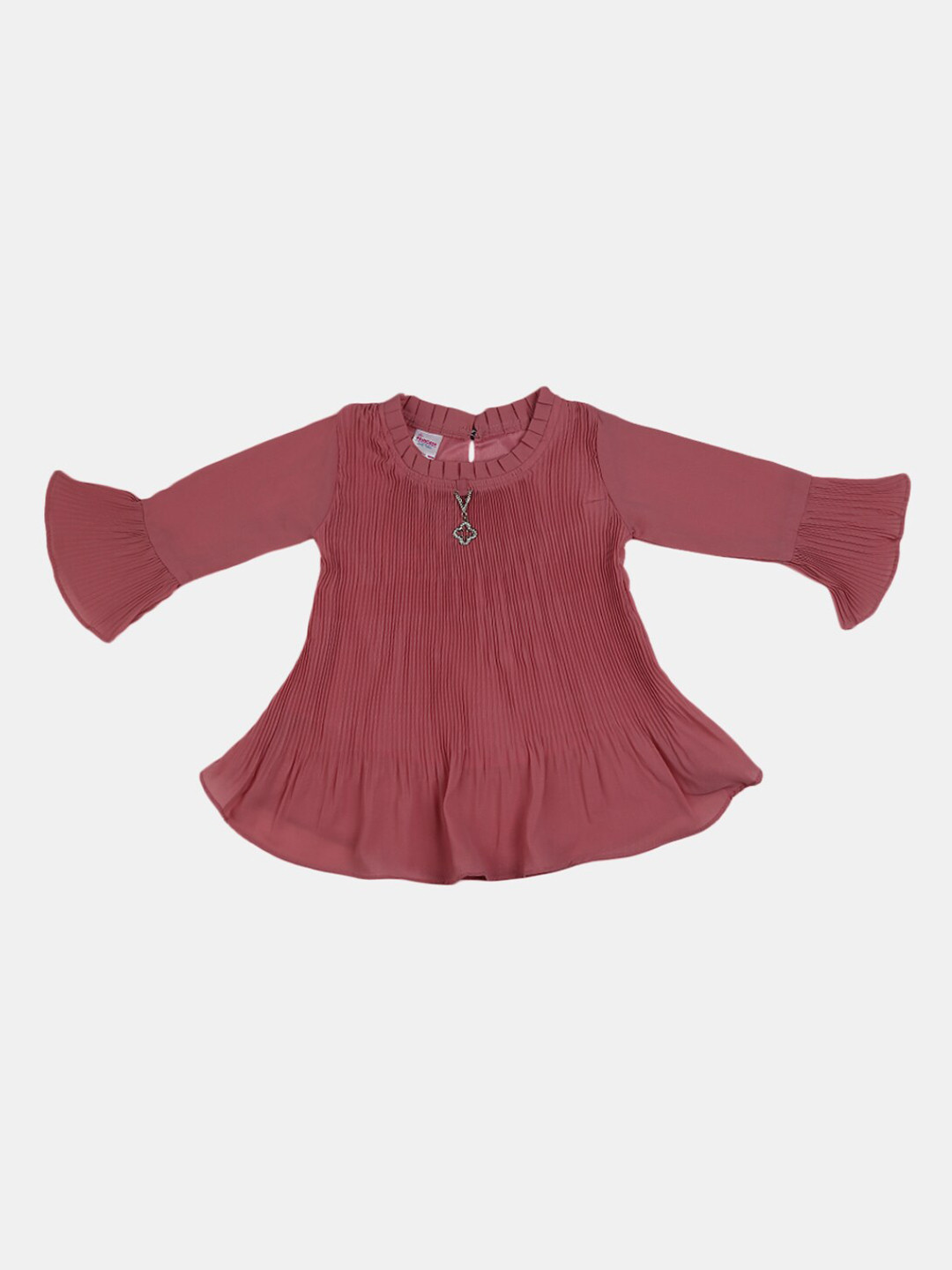 

V-Mart Girls Pink Solid Top