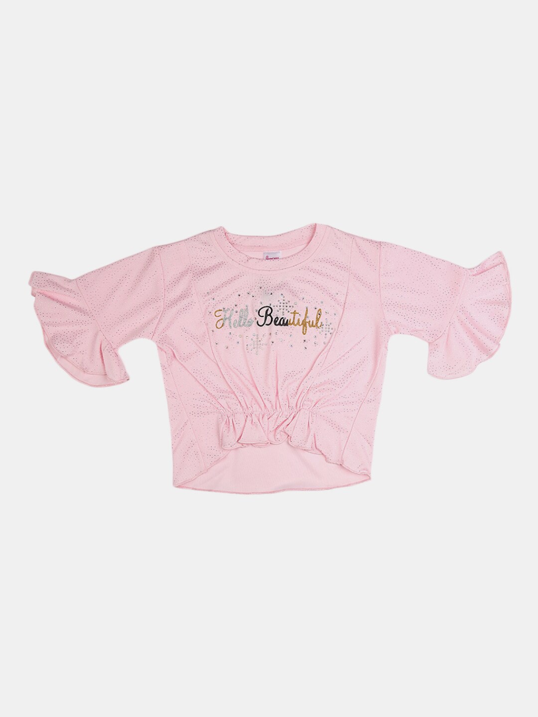 

V-Mart Pink Print Top