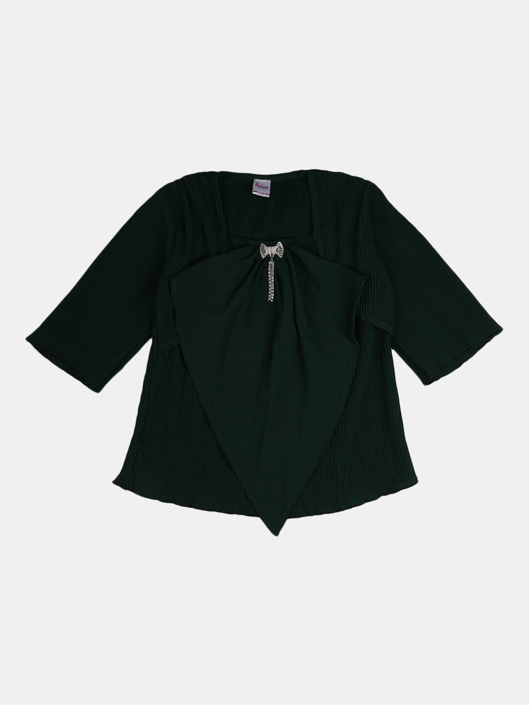 

V-Mart Green Solid Pure Cotton Top