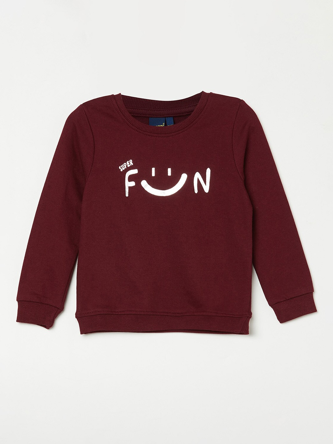 

Juniors by Lifestyle Boys Red Printed Cotton Sweatshirt