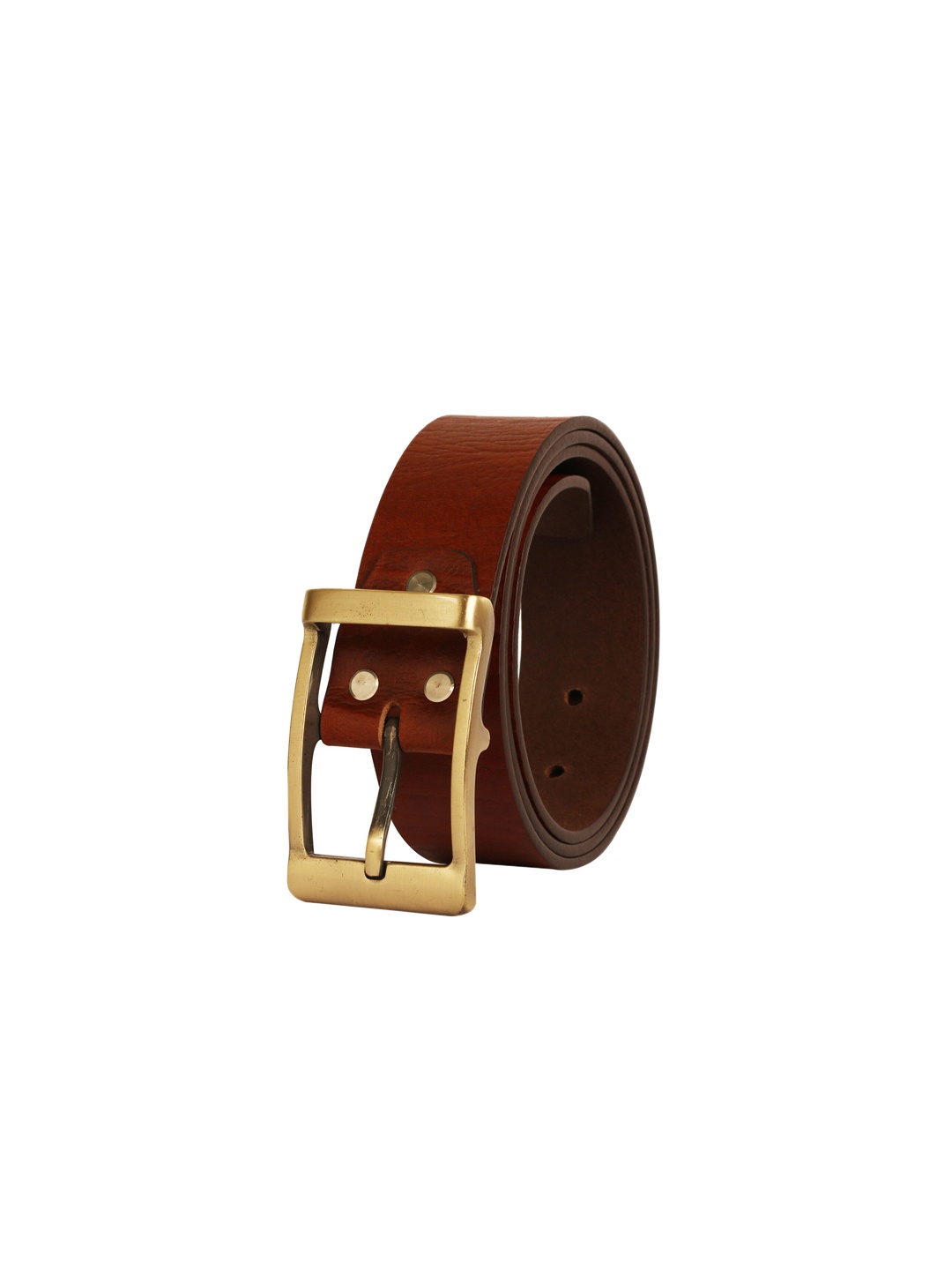 

Calvadoss Men Genuine Leather Wide Tan Belt