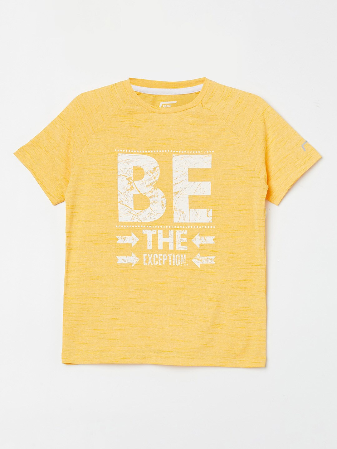 

Fame Forever by Lifestyle Boys Yellow Printed T-shirt