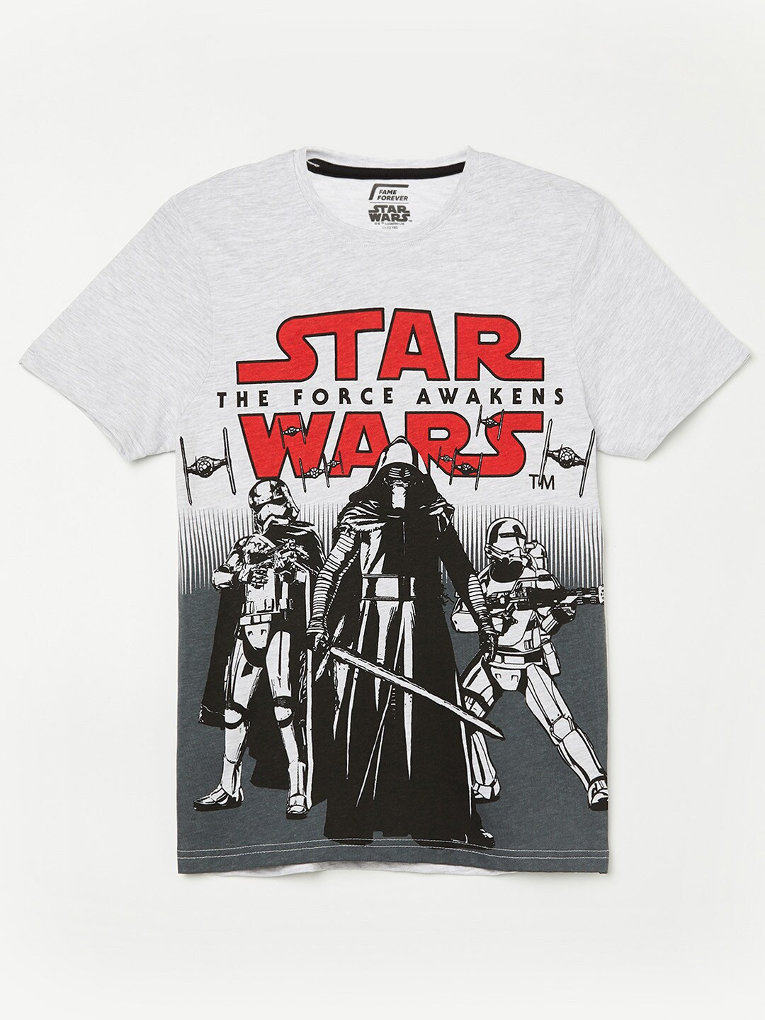 

Fame Forever by Lifestyle Boys Grey Printed T-shirt
