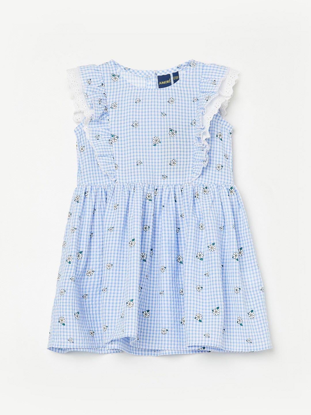 

Juniors by Lifestyle Blue Striped Cotton Dress