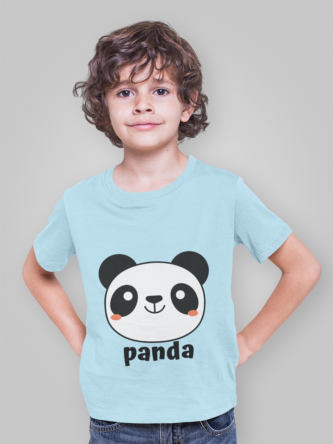 

MA Baby Boys Turquoise Blue Printed Pure Cotton Bio Finish T-shirt