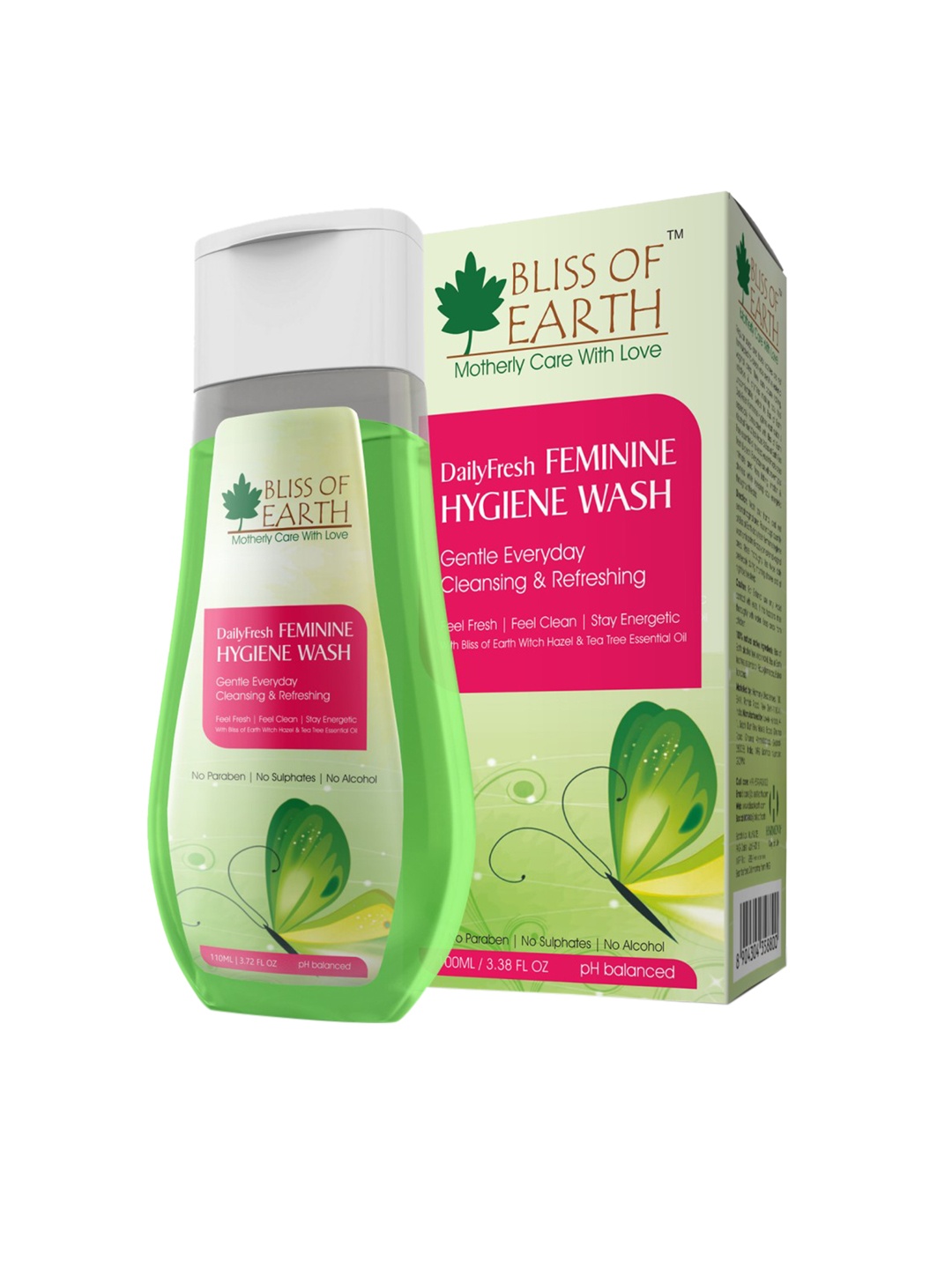 

Bliss of Earth Feminine Hygiene Wash 110ml, Green