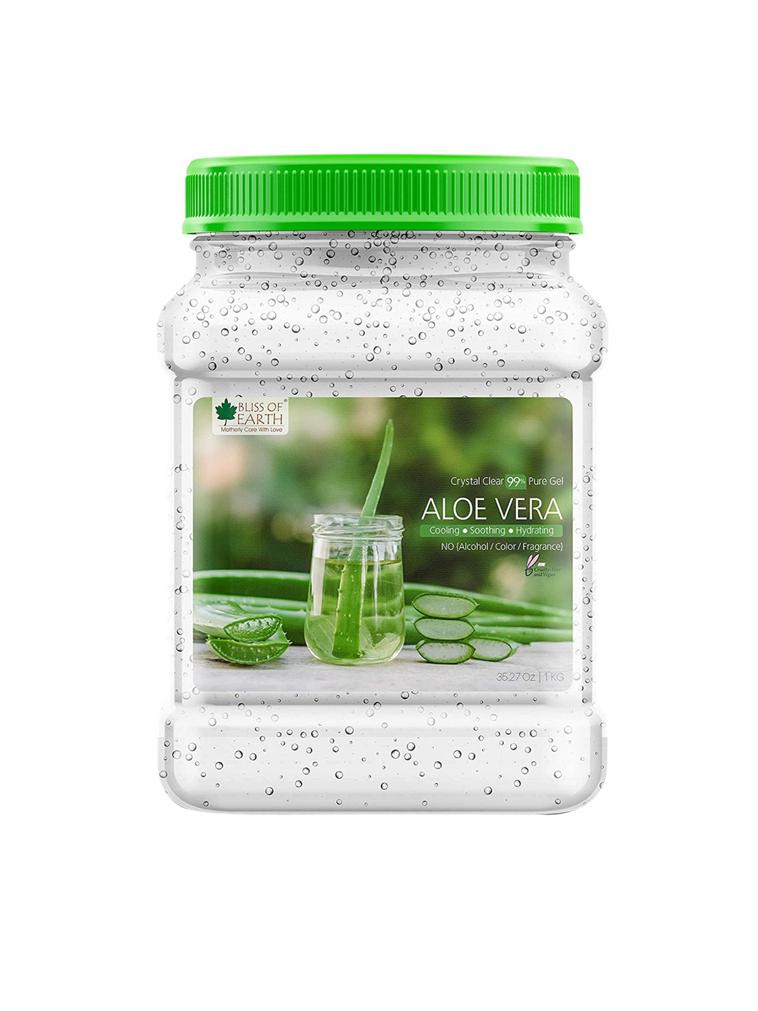 

Bliss of Earth 99% Pure Crystal Clear Aloe Vera Gel for Cooling & Soothing - 100 g, Transparent