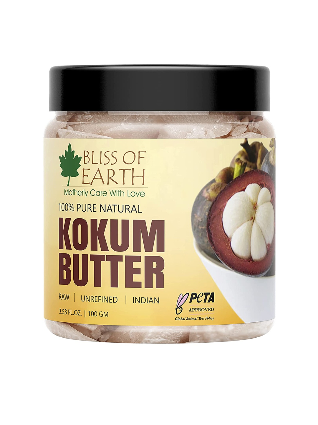 

Bliss of Earth 100% Pure Natural Kokum Butter - 100 g, Brown
