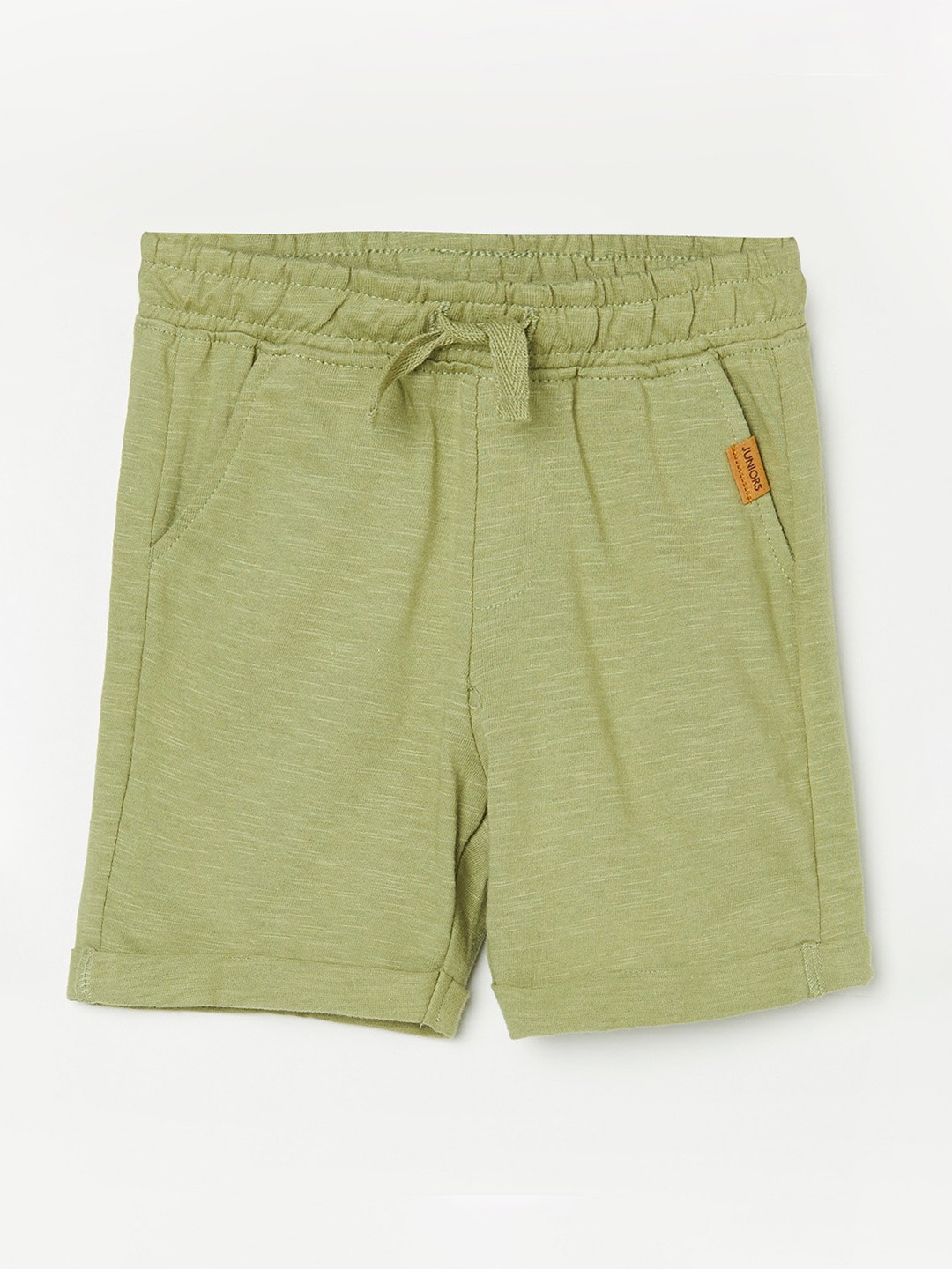 

Juniors by Lifestyle Boys Olive Green Solid Regular Fit Shorts