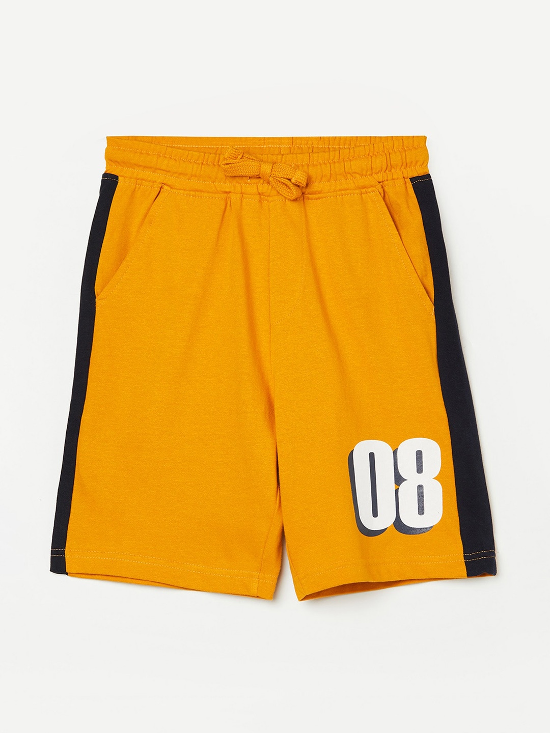

Fame Forever by Lifestyle Boys Yellow Printed Cotton Shorts