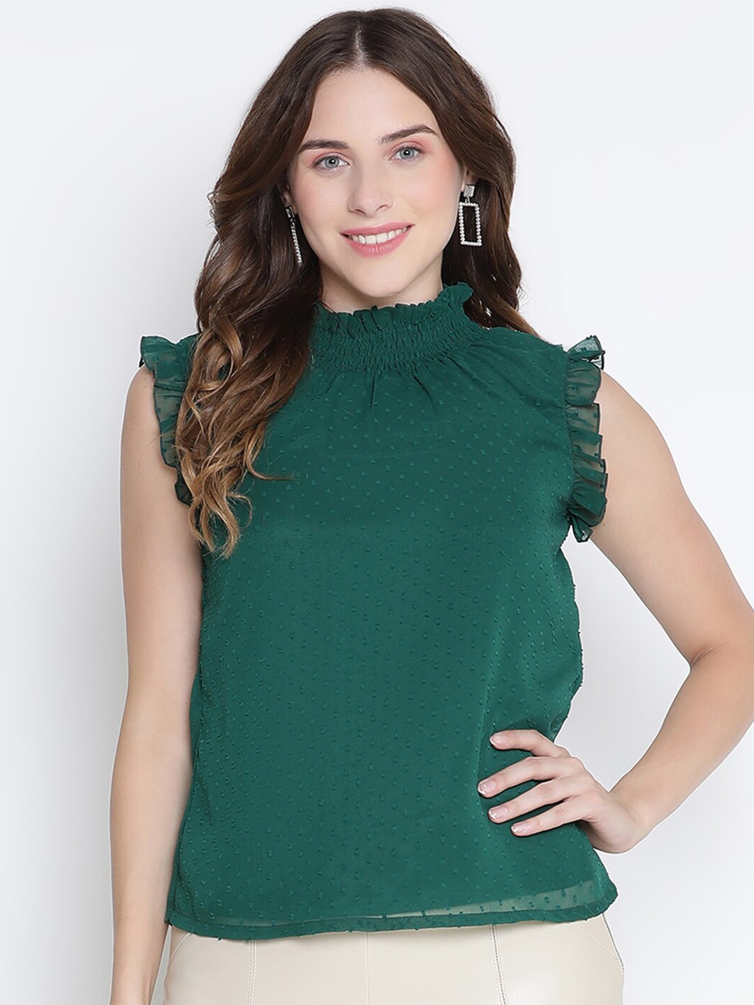 

DRAAX Fashions WOMEN Green Top