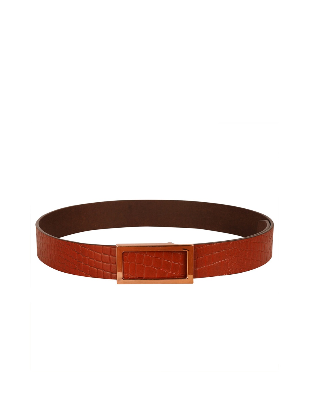 

Calvadoss Men Tan Leather Casual Belt