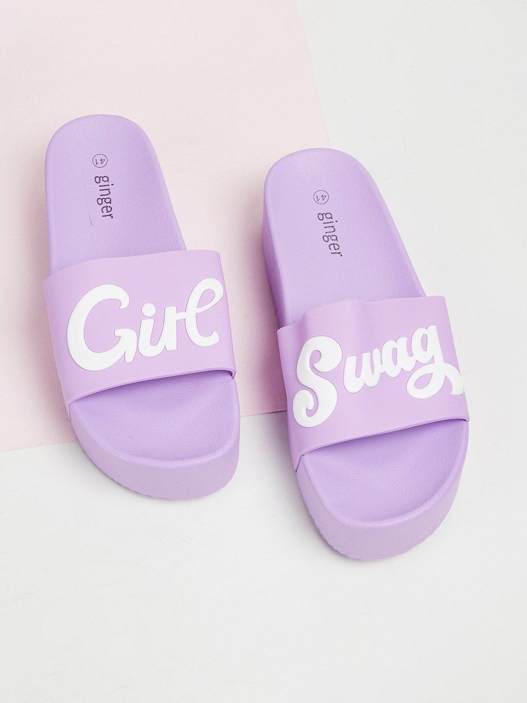 

Ginger by Lifestyle Women Purple & White Slip-On