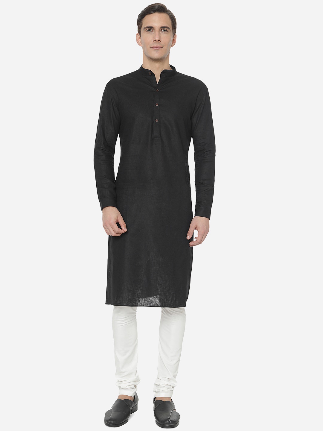 

Modi Kurta Men Black Solid Regular Kurta