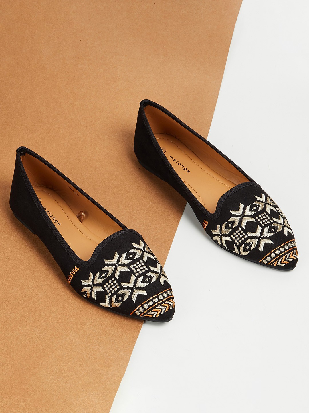 

Melange by Lifestyle Women Black Ballerinas Flats