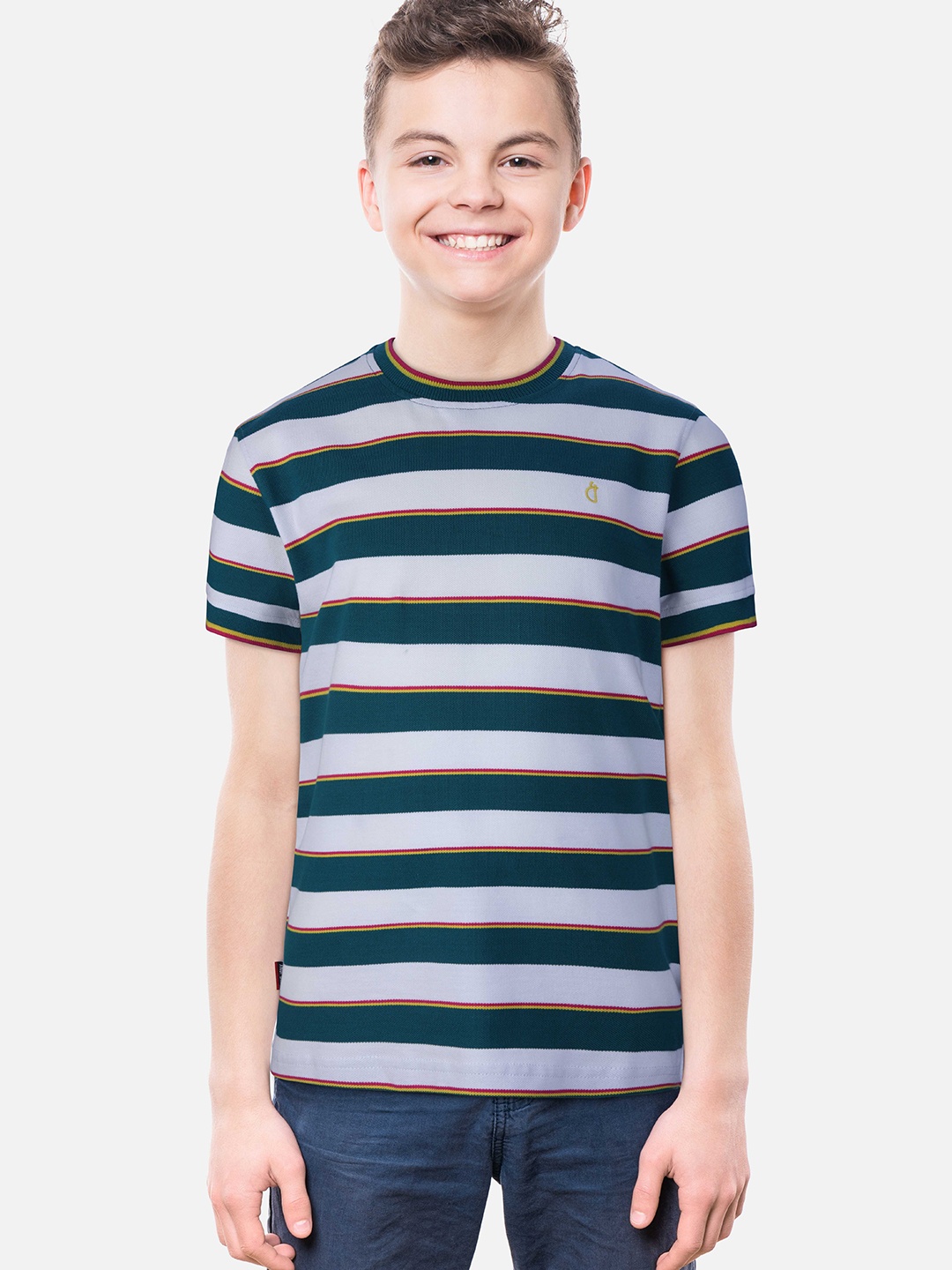 

Gini and Jony Boys Multicoloured Striped T-shirt, Multi