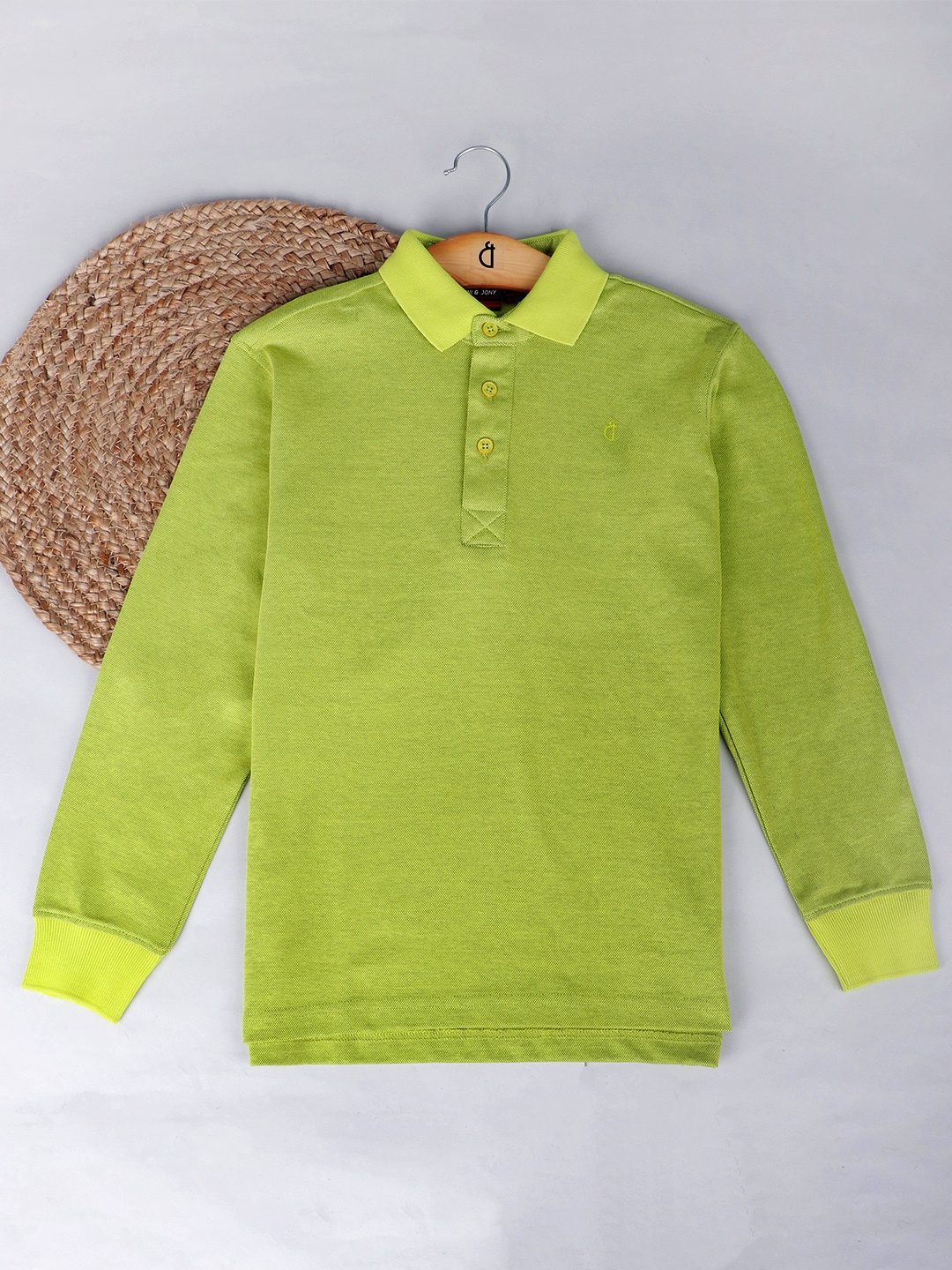 

Gini and Jony Boys Green Polo Collar T-shirt