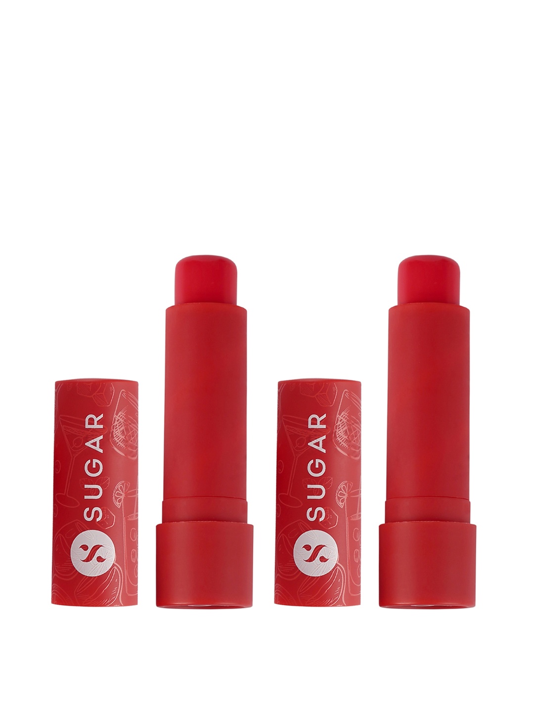 

SUGAR Set of 2 Tipsy Lips Moisturizing Balm - Cosmopolitan 02, Red