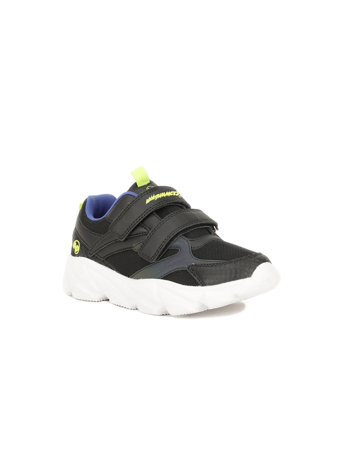 

Bubblegummers Boys Black Woven Design PU Sneakers