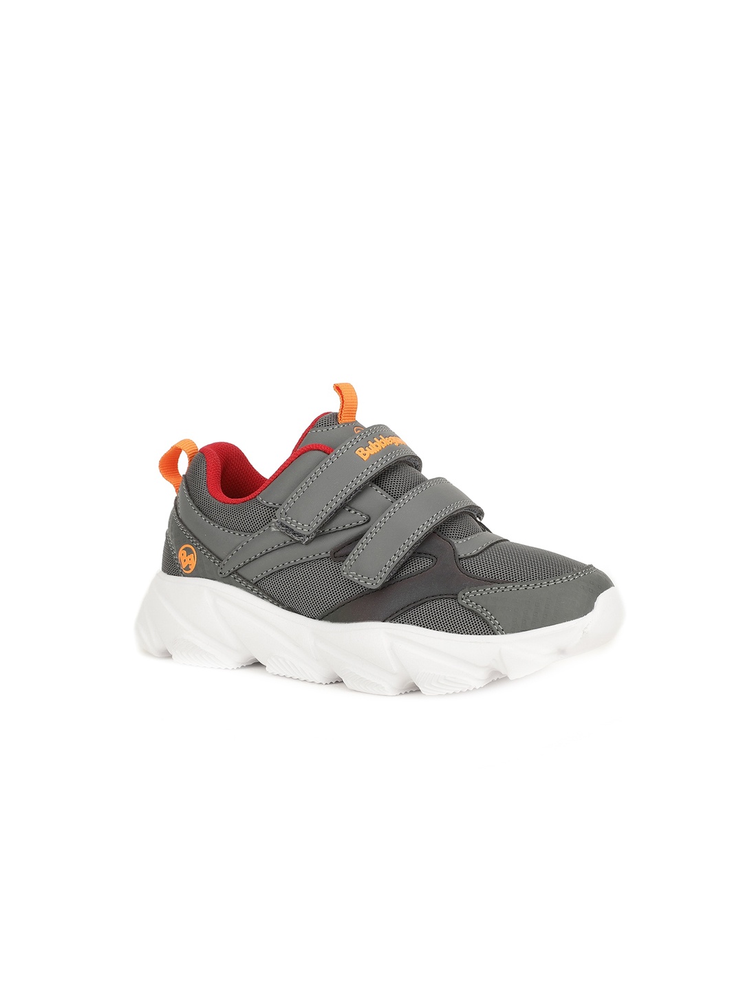 

Bubblegummers Boys Grey Textured PU Sneakers