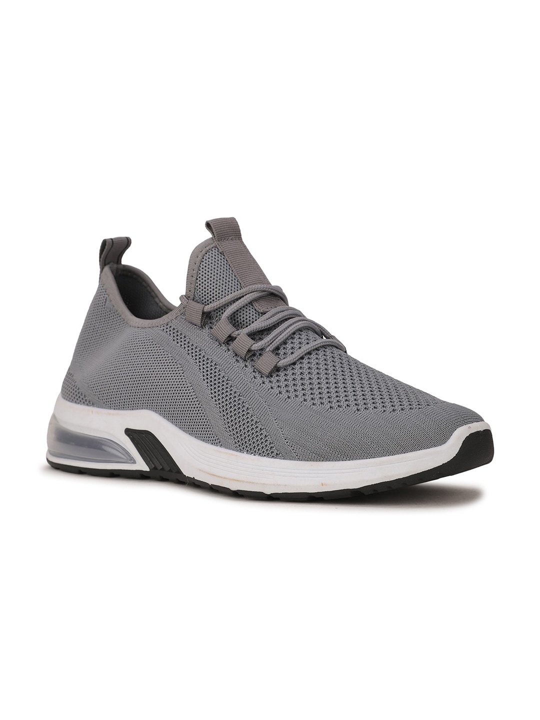 

North Star Men Grey Woven Design Sneakers