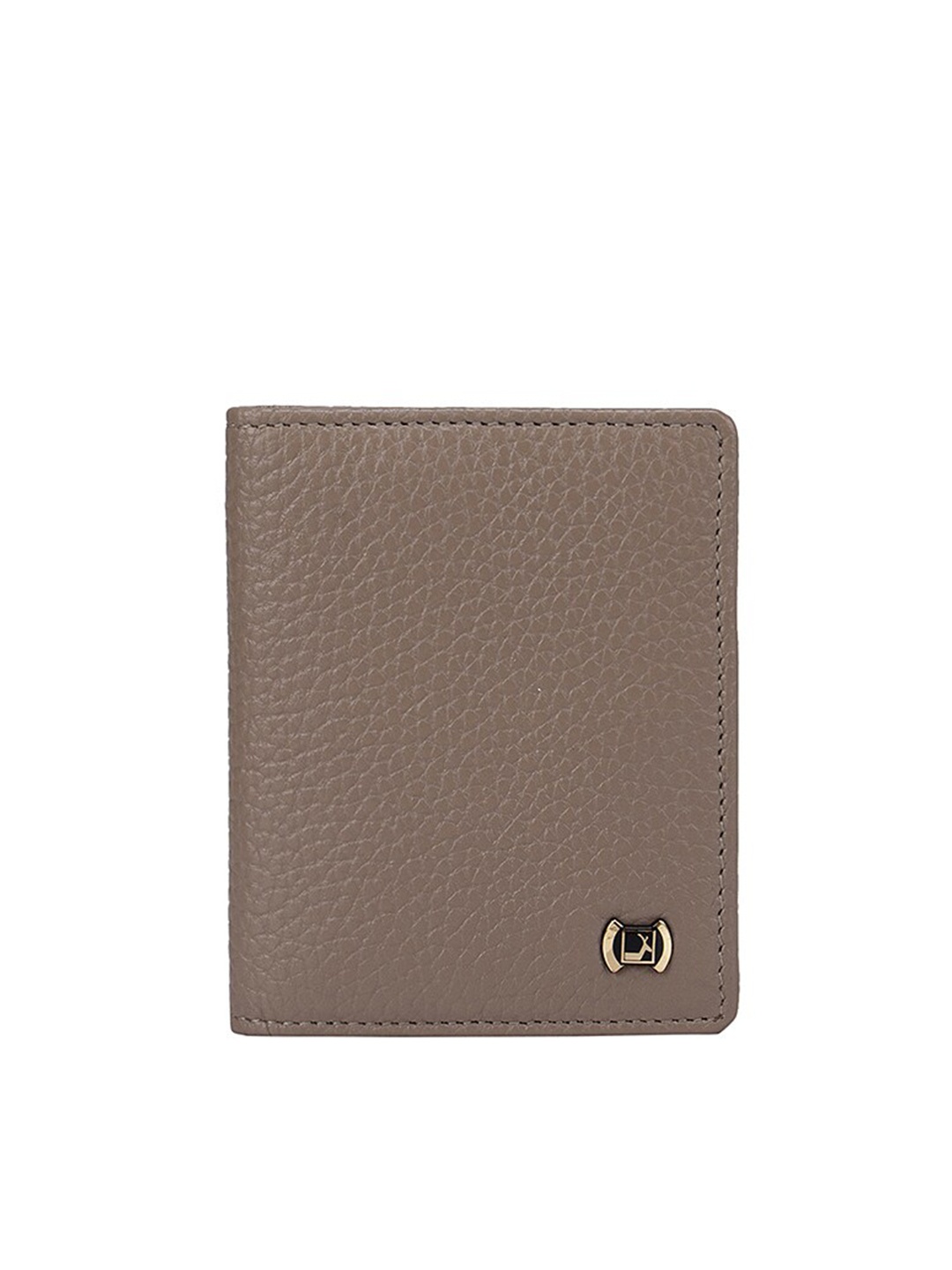 

Da Milano Men Brown Textured Leather Card Holder
