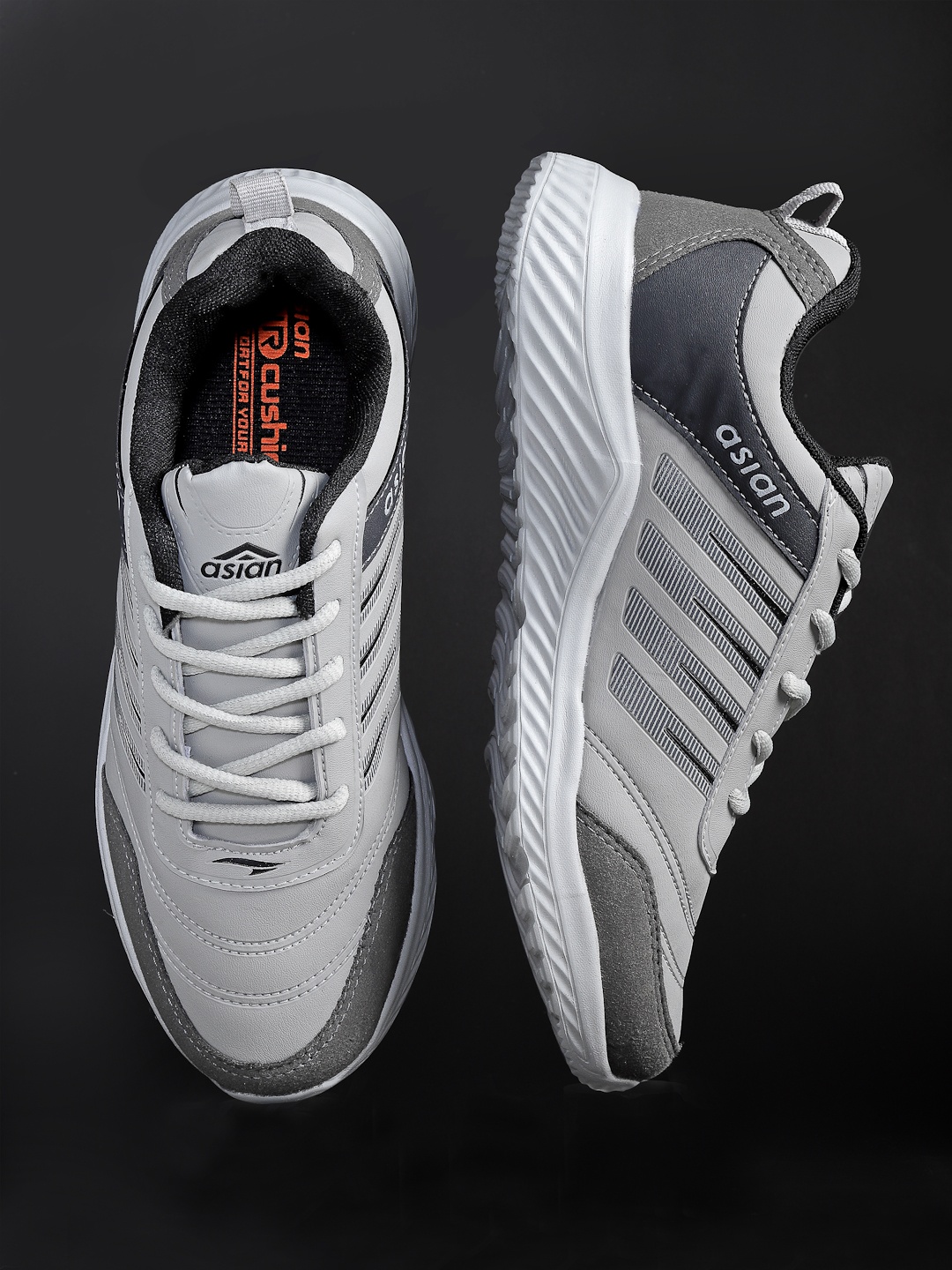 

ASIAN Men Grey Running Non-Marking Shoes
