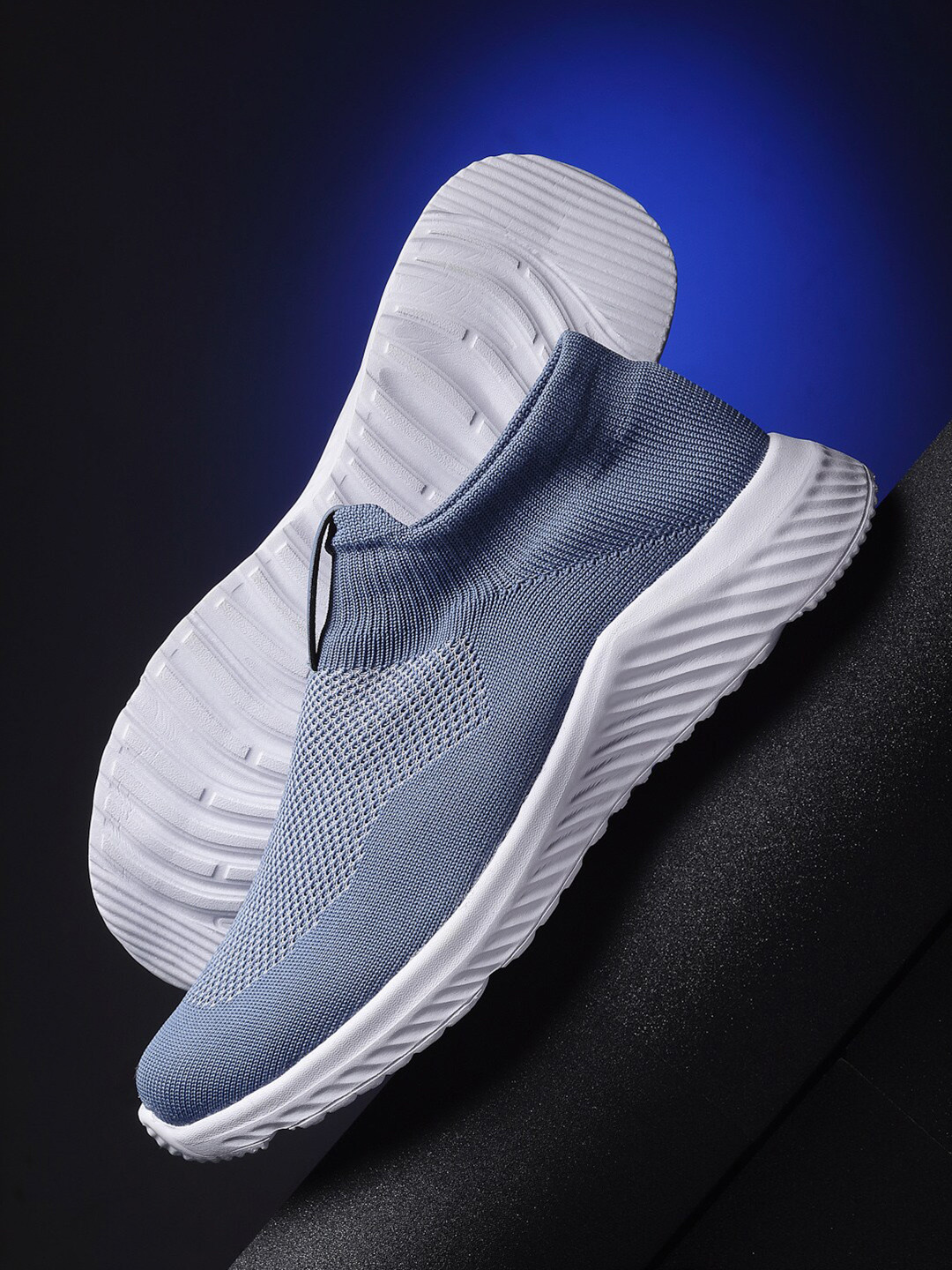

ASIAN Men Blue Mesh Running Non-Marking Shoes