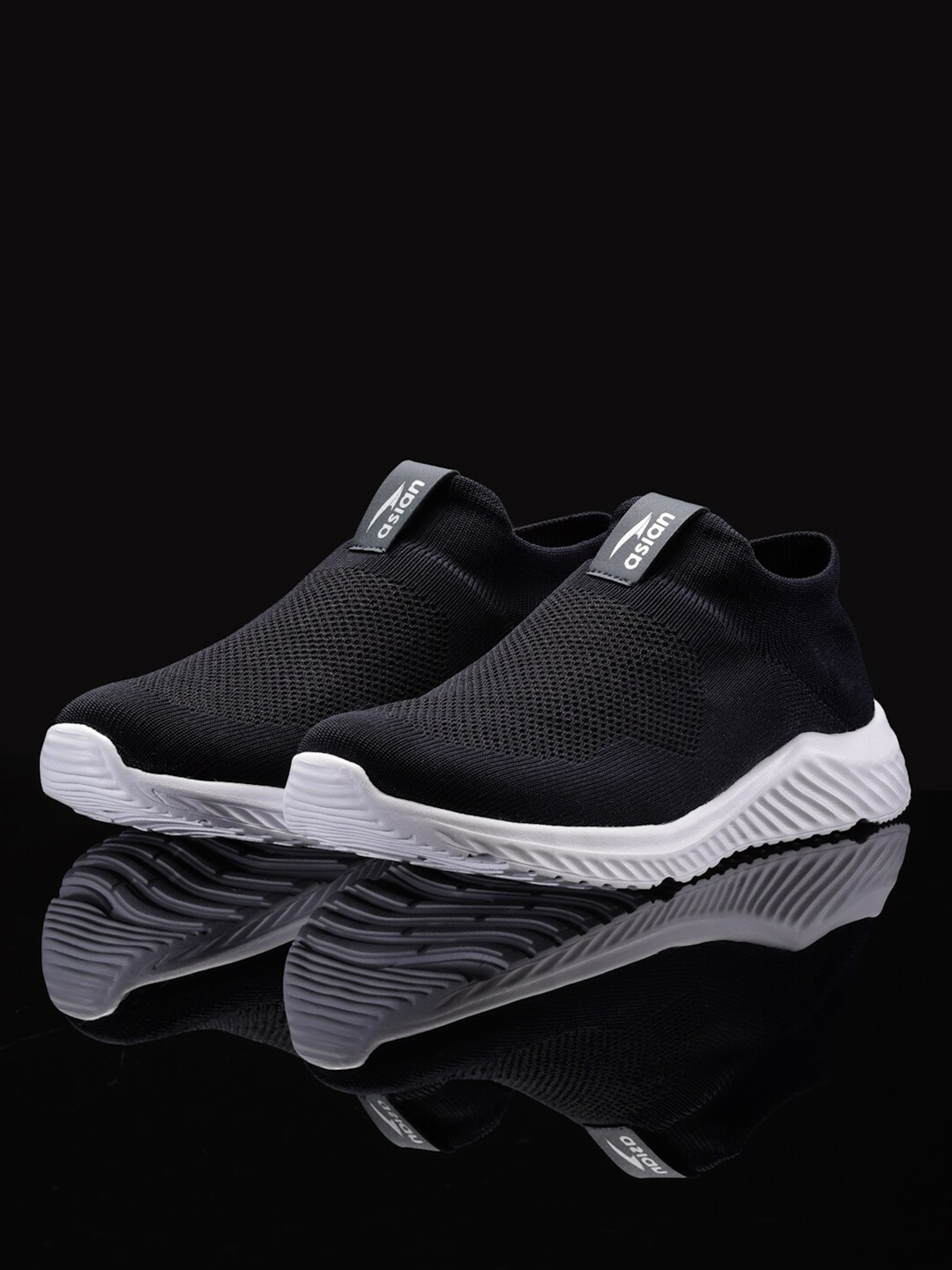 

ASIAN Men Navy Blue Mesh Running Non-Marking Sports Shoes