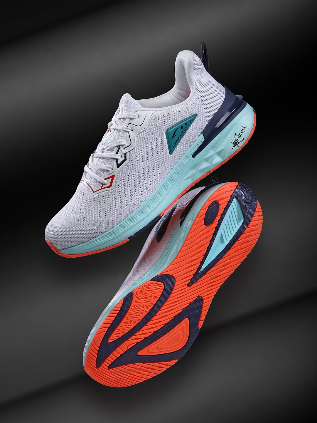 

ASIAN Men White Mesh Running Non-Marking Shoes