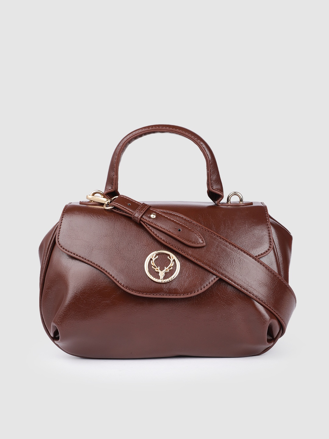 

Allen Solly Women Brown Solid Structured Satchel