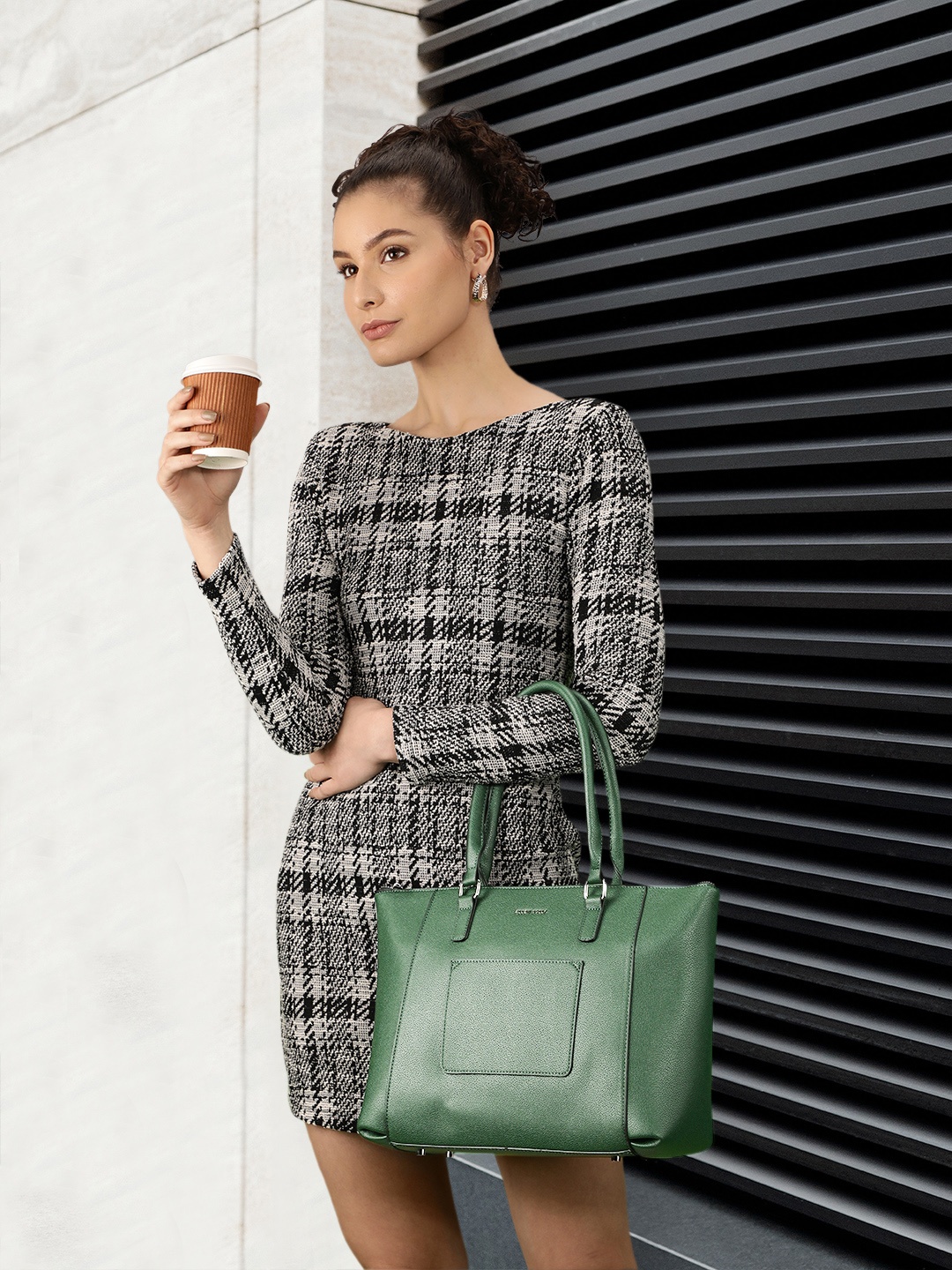 

Allen Solly Women Green Structured Shoulder Bag