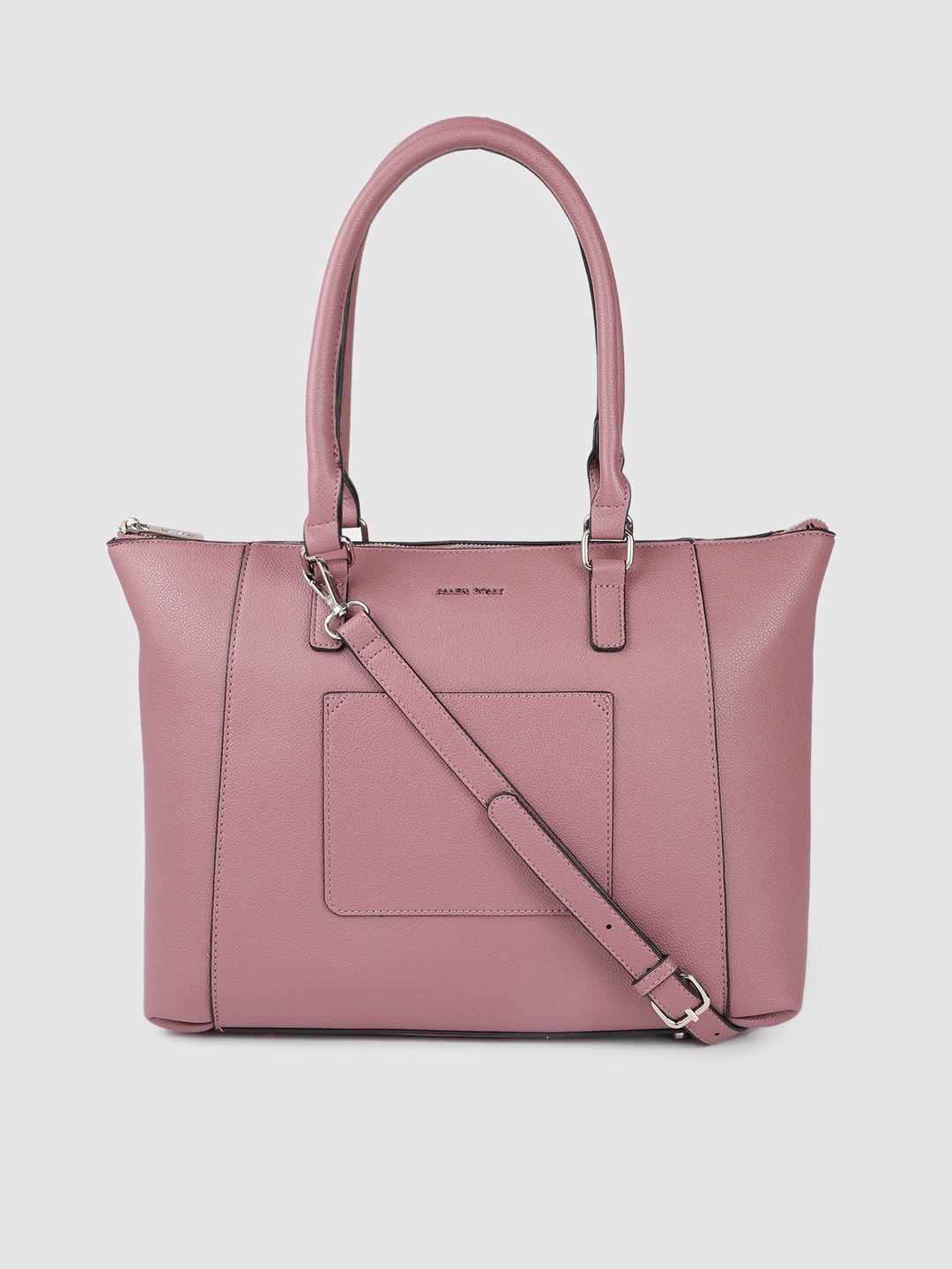 

Allen Solly Women Mauve Solid Structured Shoulder Bag