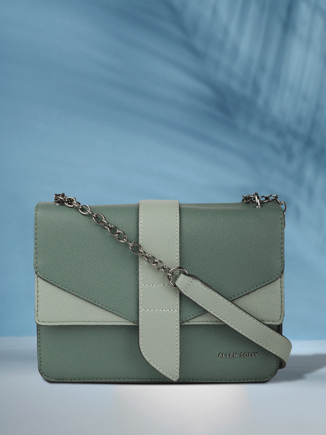 

Allen Solly Women Green Structured Sling Bag