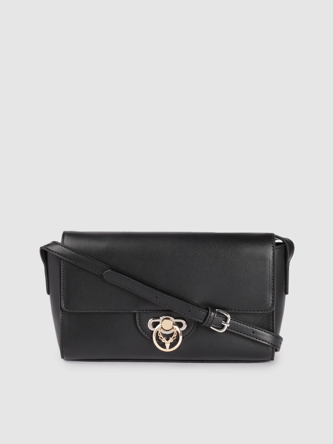 

Allen Solly Black Solid Sling Bag