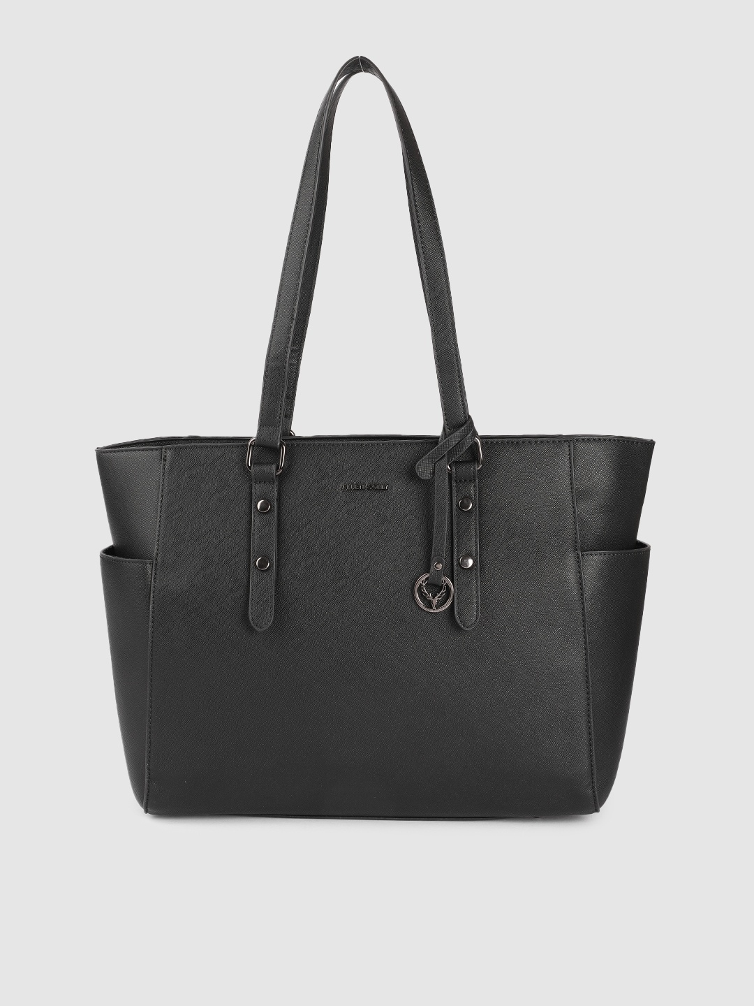 

Allen Solly Women Black Solid Structured Shoulder Bag