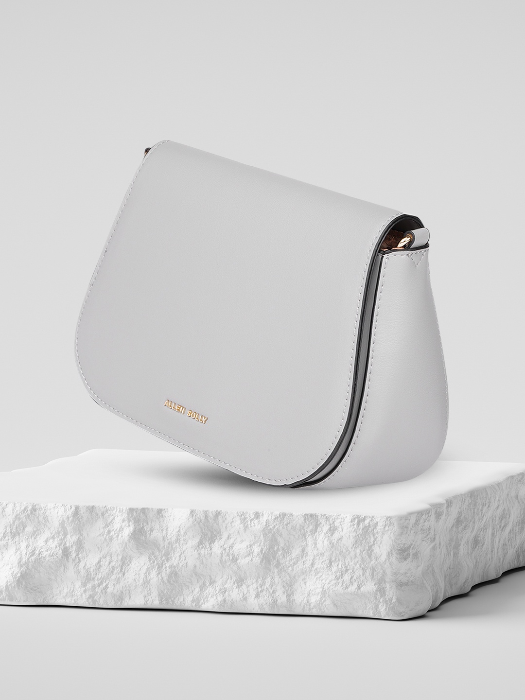 

Allen Solly Grey Structured Sling Bag