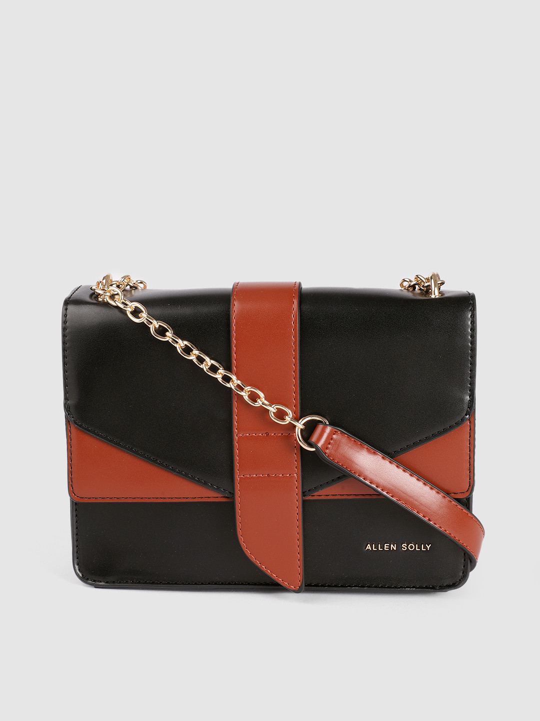 

Allen Solly Black Solid Sling Bag