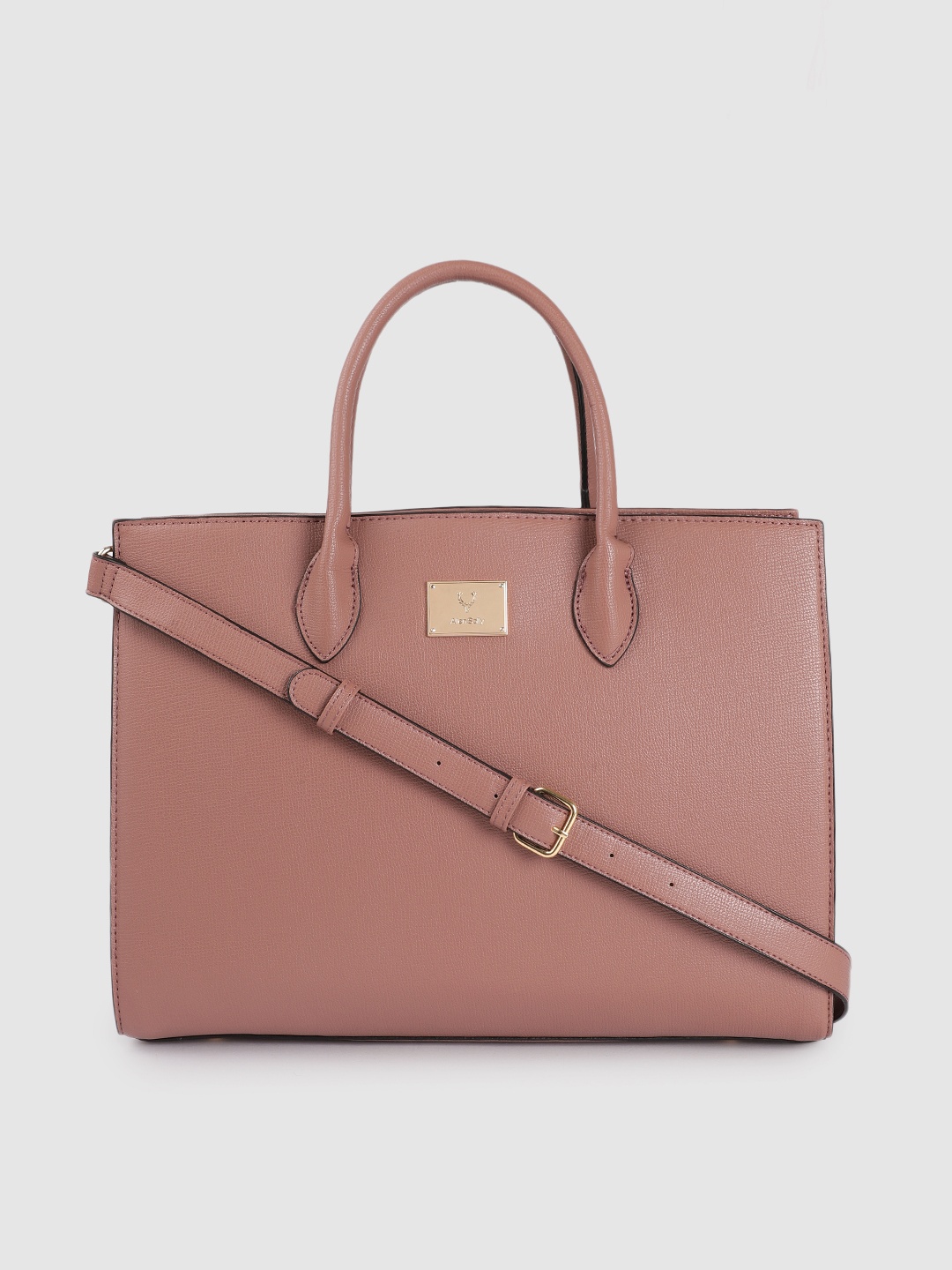 

Allen Solly Pink Solid Handheld Bag