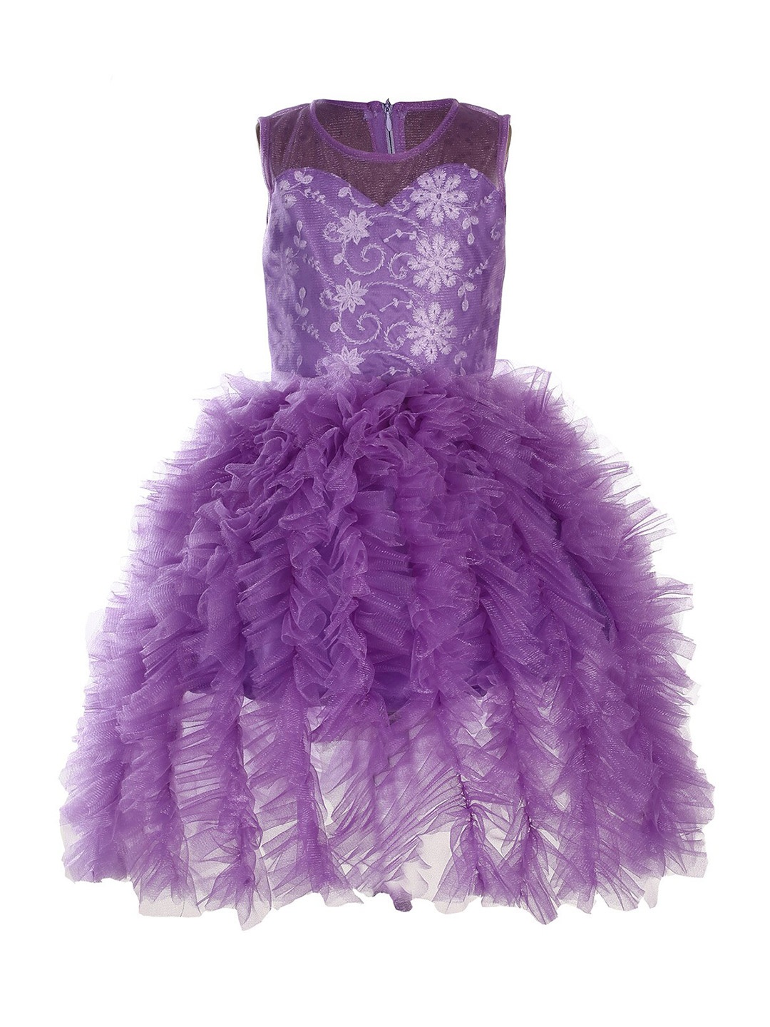 

Samsara Couture Girls Lavender Net Dress