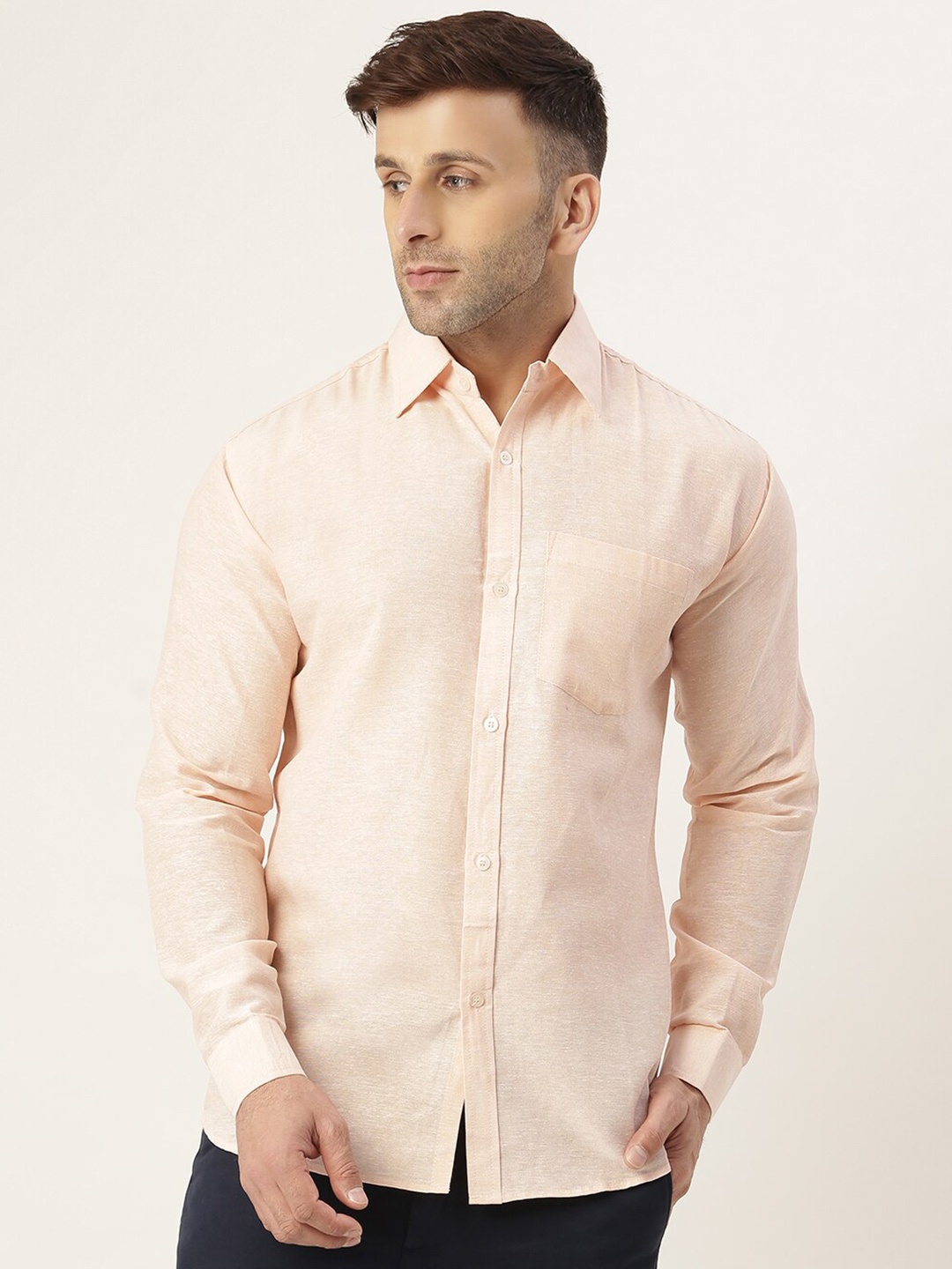 

RIAG Men Beige Casual Shirt