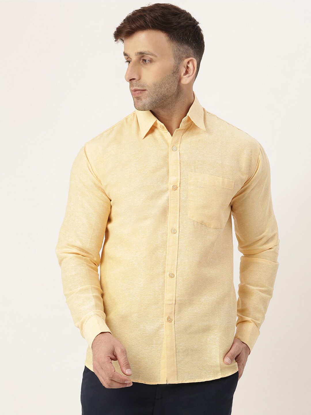 

RIAG Men Beige Casual Shirt