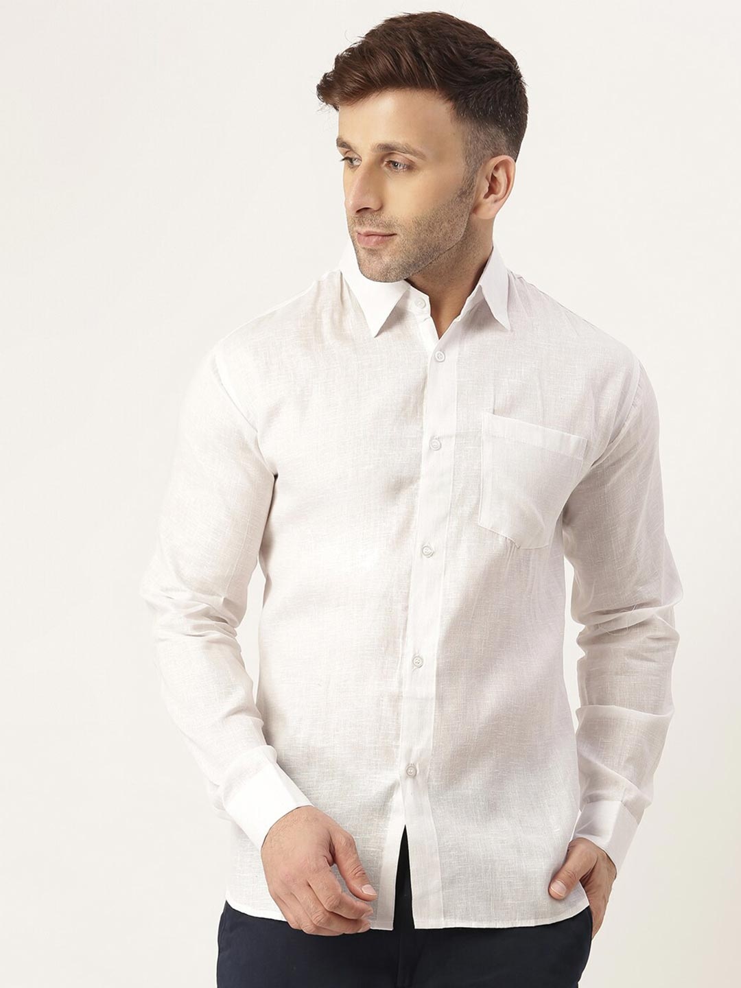 

RIAG Men Regular Fit White Casual Shirt