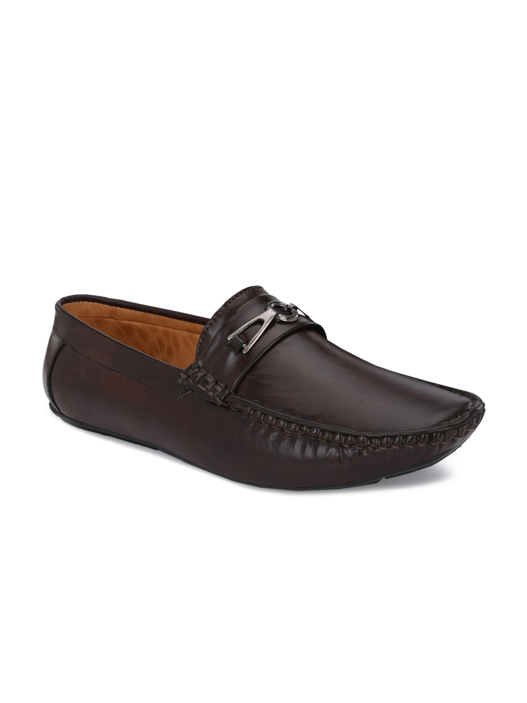 

Azzaro Black Men Brown Solid Casual Loafers