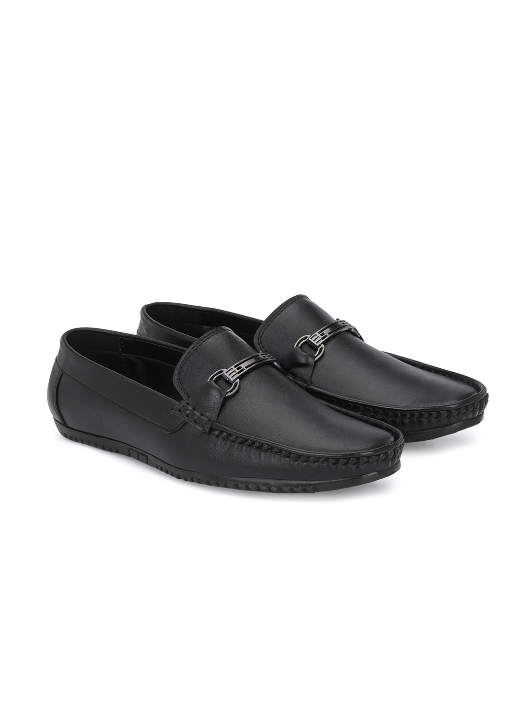 

Azzaro Black Men Black Loafers