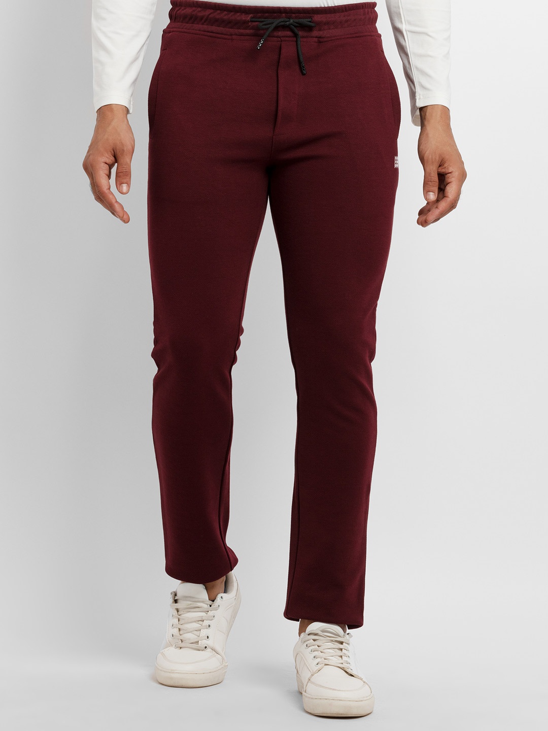 

Status Quo Men Maroon Cotton Solid Regular-Fit Track Pants