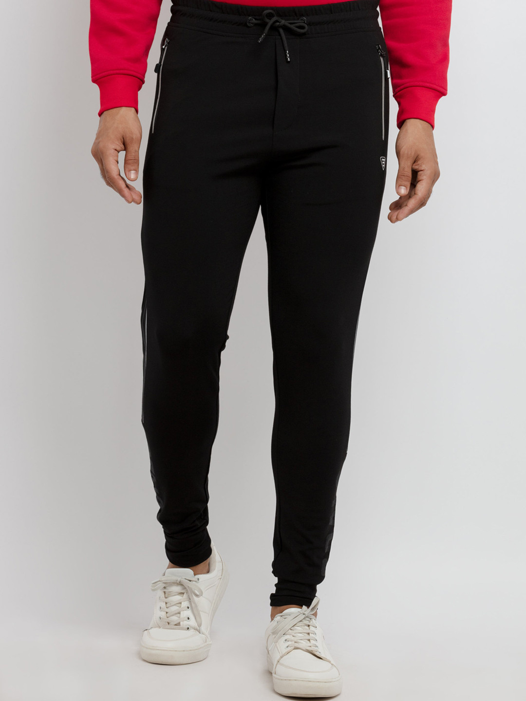 

Status Quo Men Black Solid Cotton Joggers