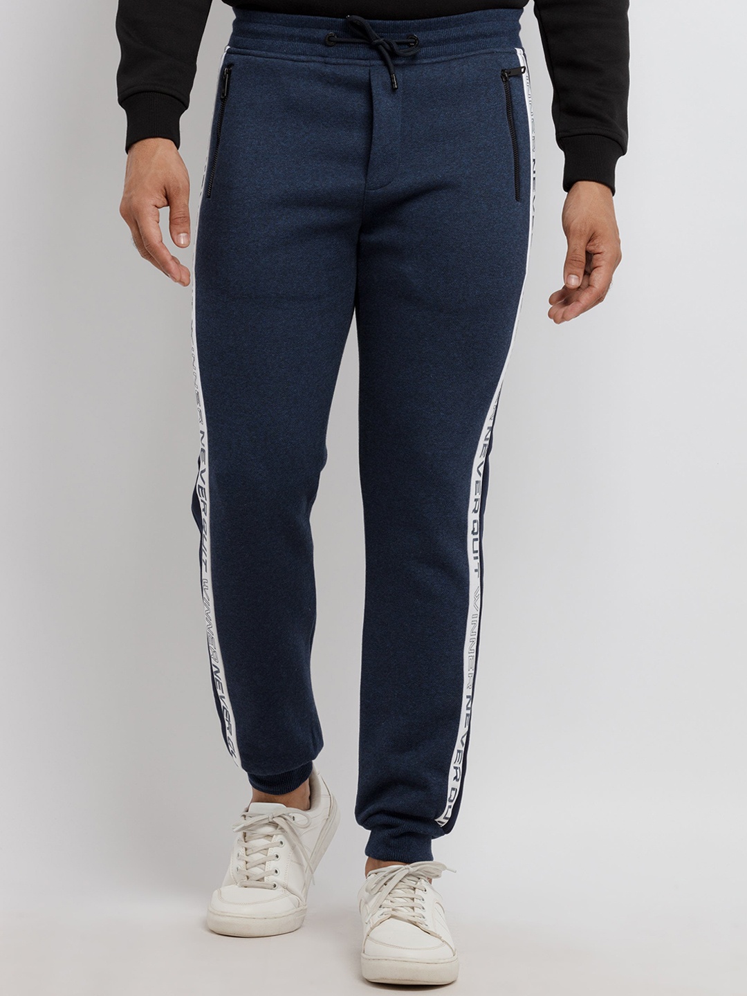

Status Quo Men Blue Self-Design Cotton Jogger