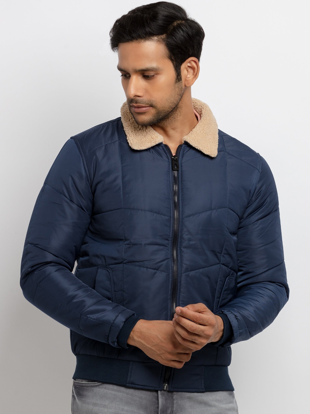 

Status Quo Men Blue Padded Jacket